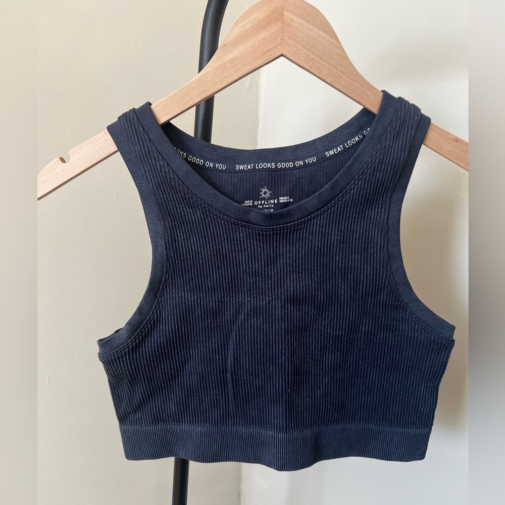Aerie Offline Ribbed Seamless Sports Bra